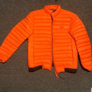 Armani Exchange Orange Puffer Jacket Size L